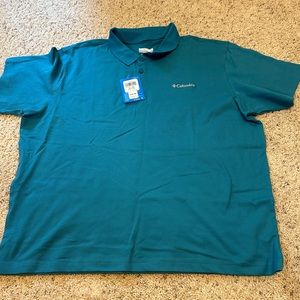 Columbia active fit men’s polo, blue XL - NWT